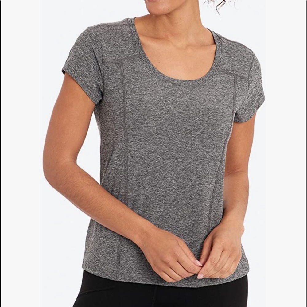 Marika Classic Short Sleeve Active Tee, Heathered Black / XL